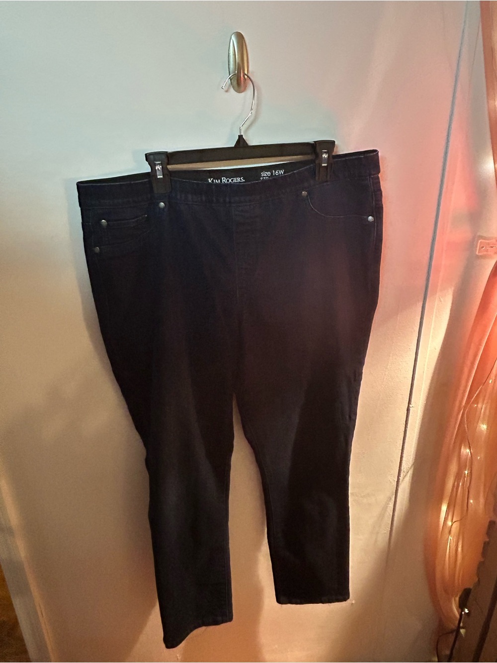 Kim Rogers Black Ankle Crop Stretch Jeans